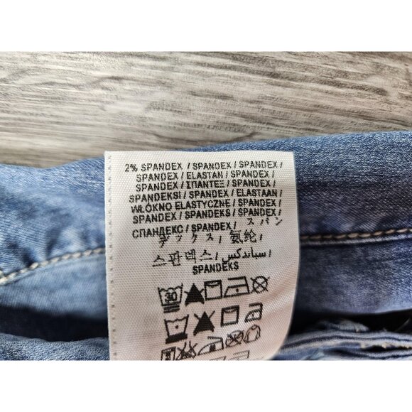 (3/$35) Guess Jeans Womens 25 Light Wash Skinny Stretch Denim Low Rise Pants - Picture 7 of 13